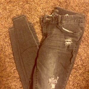 Maurices black distressed jeans
